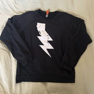 Oaklandish / American apparel California lightening bolt 100% cotton sweatshirt